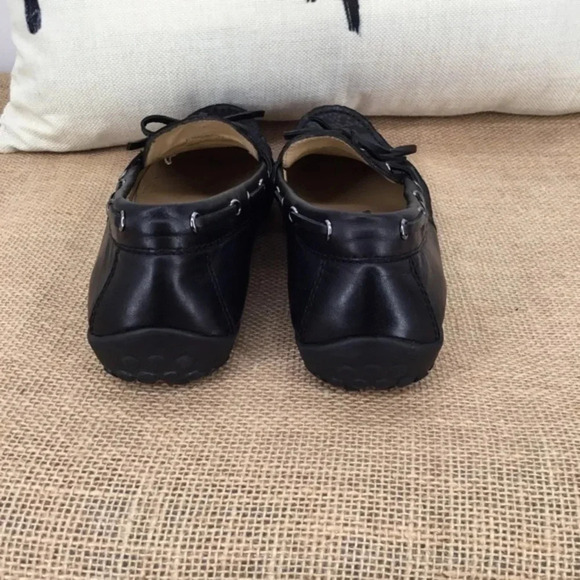 Vaneli Womens Leather Driving Loafers Moccasin Shoes Black Size 8.5N - Picture 5 of 8
